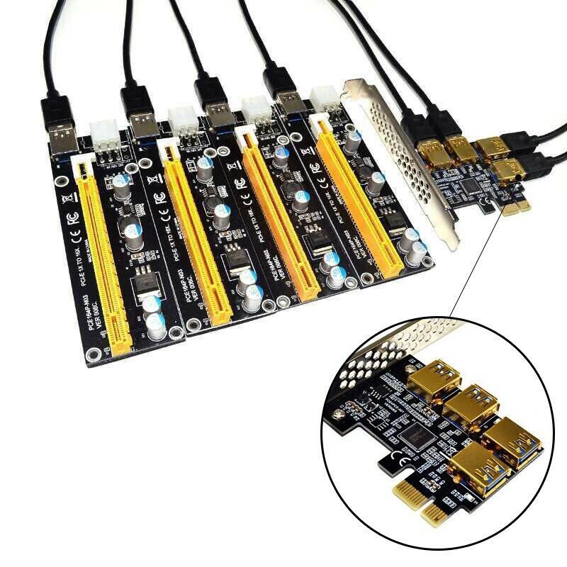 Slot One For Four USB3.0 Graphics Expansion Card My Store