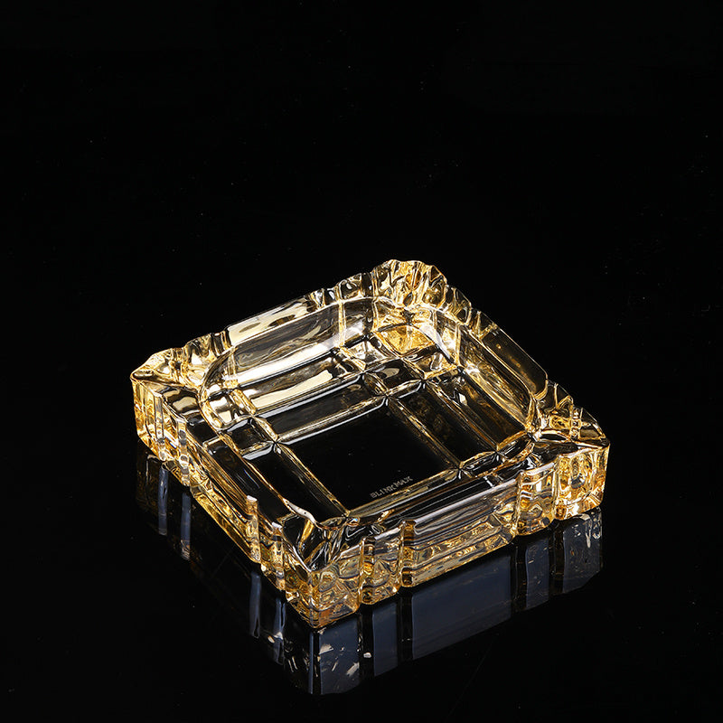 Creative Gold Oversized Crystal Glass Ashtray My Store