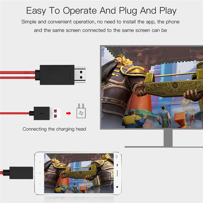 Type-C To HDMI Three In One Mobile Phone Projection Cable My Store