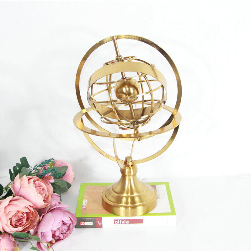 Fashion Creative Metal Rotating Globe Ornaments My Store
