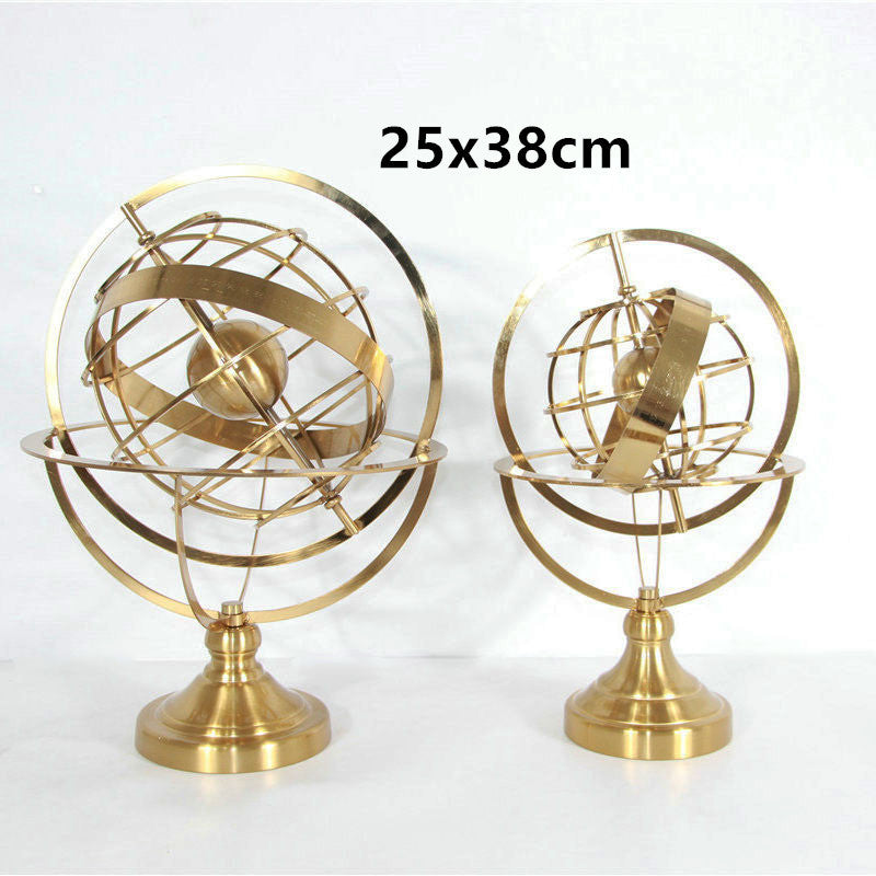 Fashion Creative Metal Rotating Globe Ornaments My Store