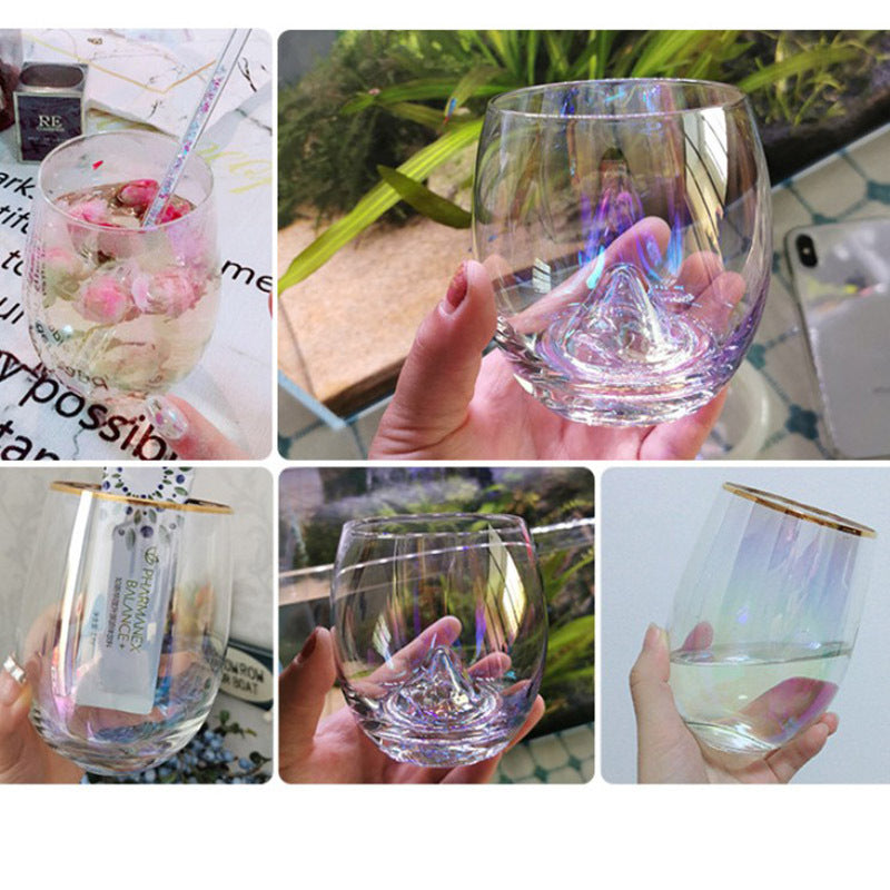 Nordic Colorful Glass Rainbow Glass Family Drinking Water Cup Dazzling Cup My Store