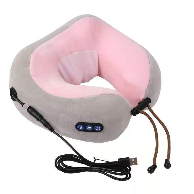 U Shaped Massage Pillow Neck Massage Device Electric Neck Massager Apparatus Shoulder Back Cervical Massager For Body Relaxation 3080