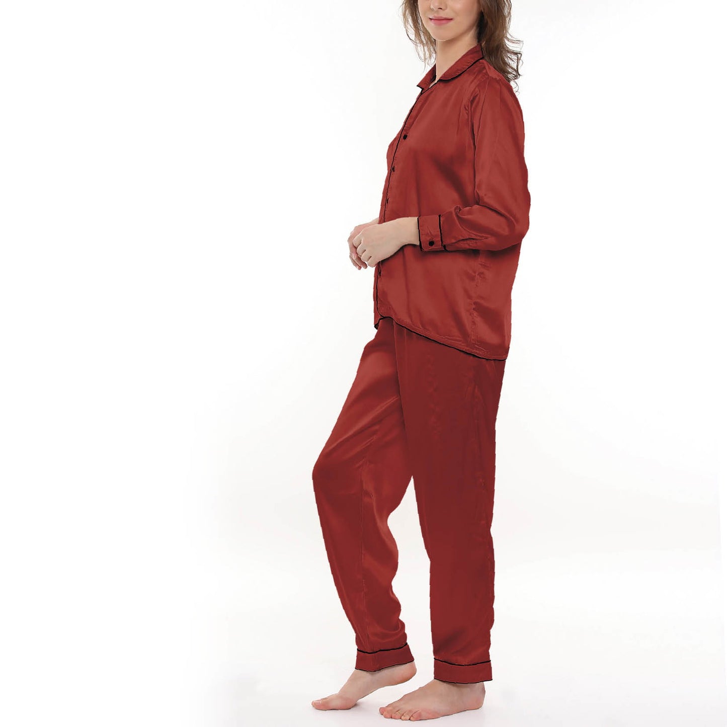 Luxury Japanese Satin Silk Night Suit - Elegance Meets Comfort Dropshipera