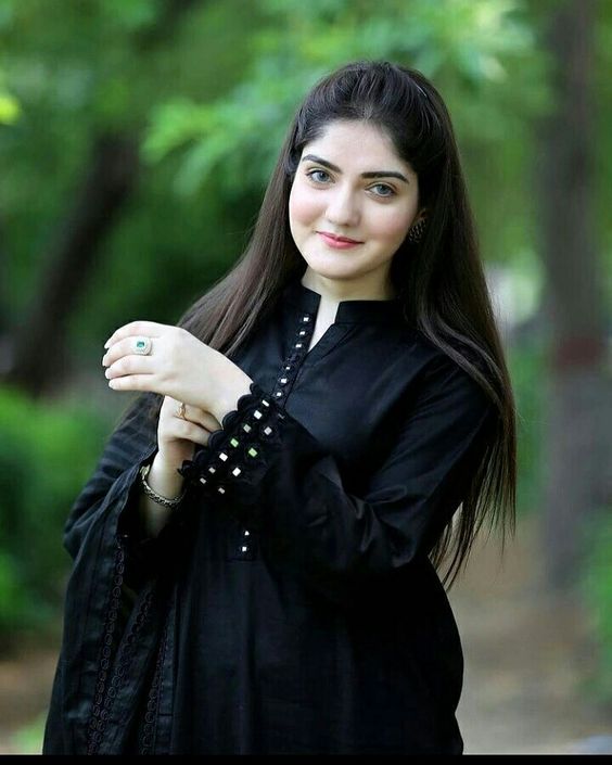 Black Embroidery Kurta set with Mirror work Dropshipera