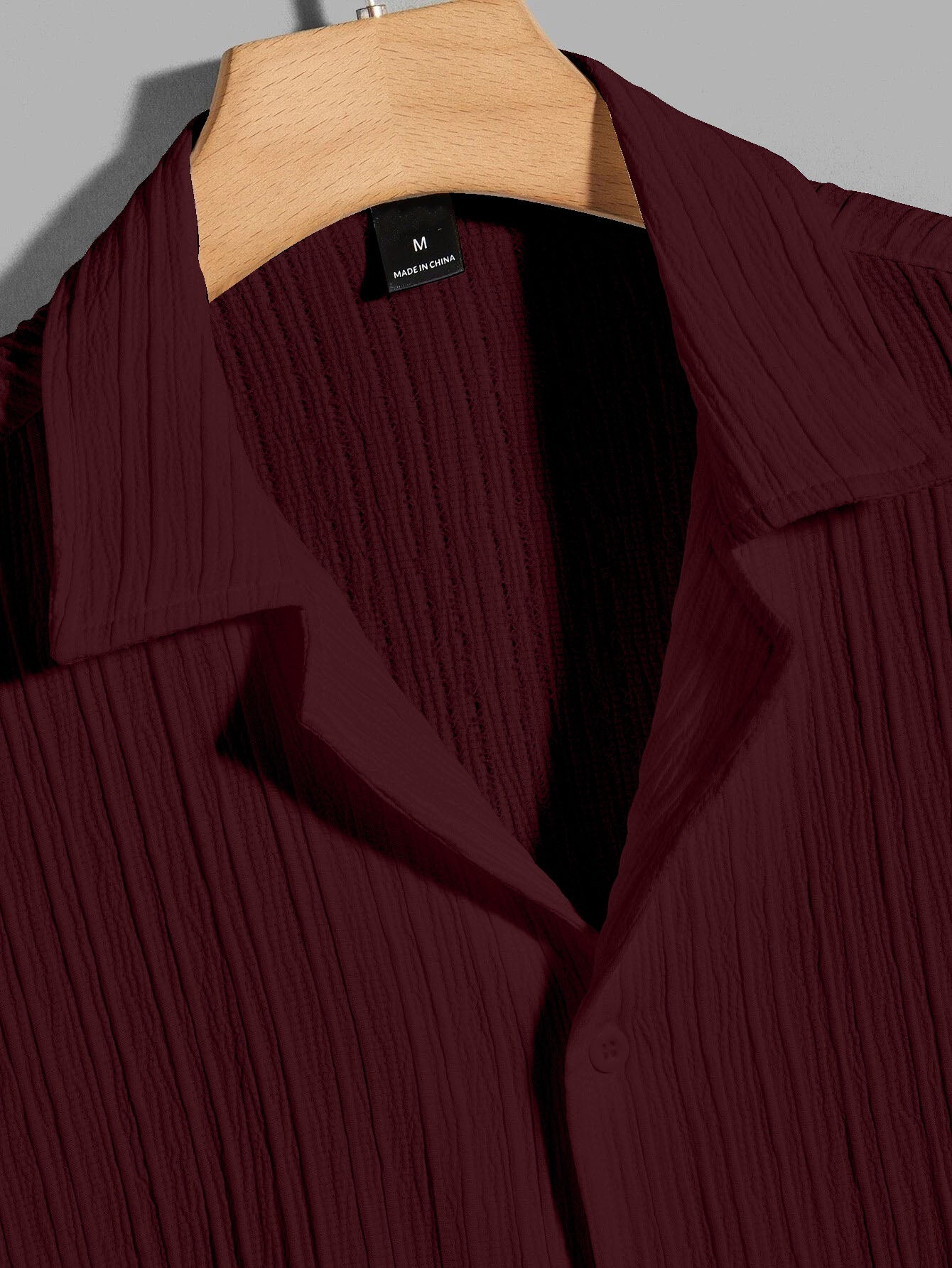 Maroon Color Half Sleeves Regular Fit Formal Shirt for Men Dropshipera