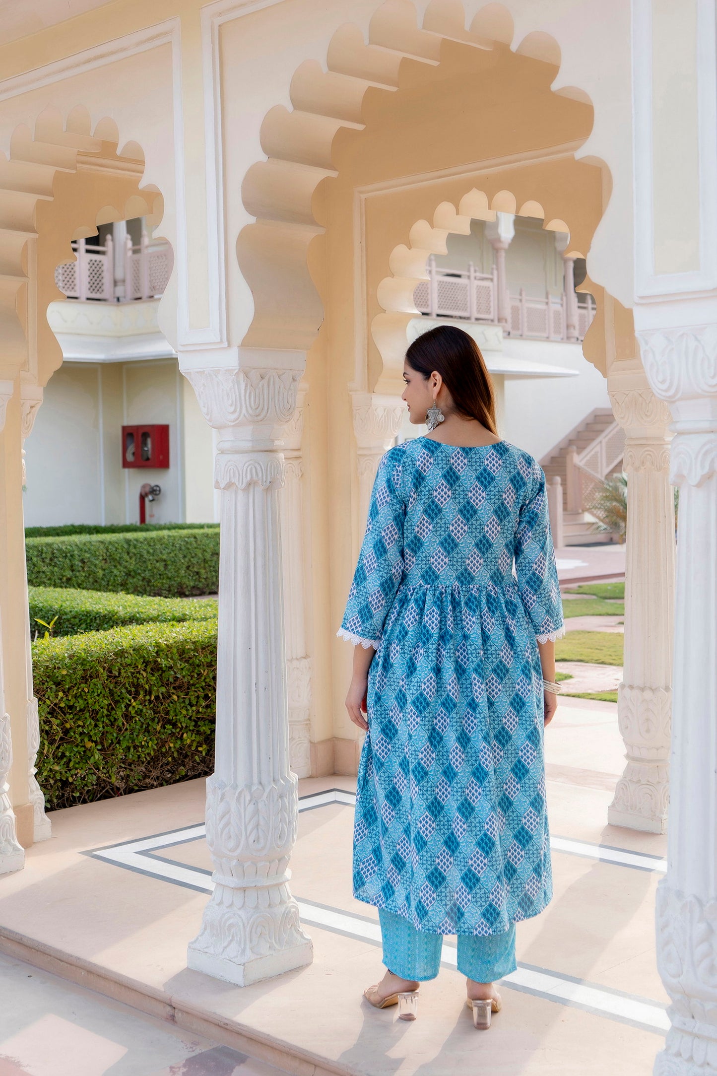 Women Embroidered Anarkali Kurta and Pant Set with Dupatta Dropshipera