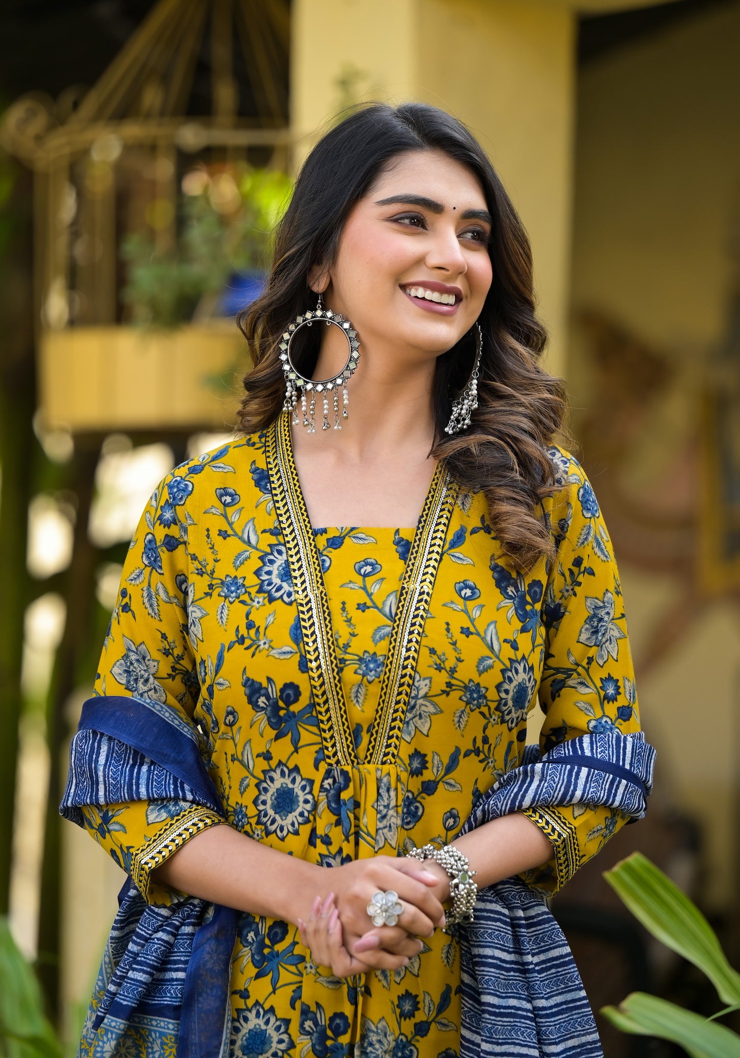 Simple Straight Kurta Set with Bottom Wear and Dupatta in Yellow Color Dropshipera