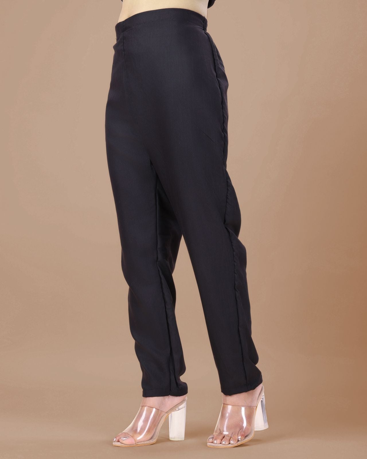 Floral Design Black Kurta Set with Bottom and Dupatta Dropshipera