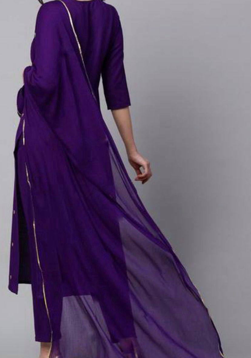 Women Embroidery Rayon Slub Kurta Set Dropshipera