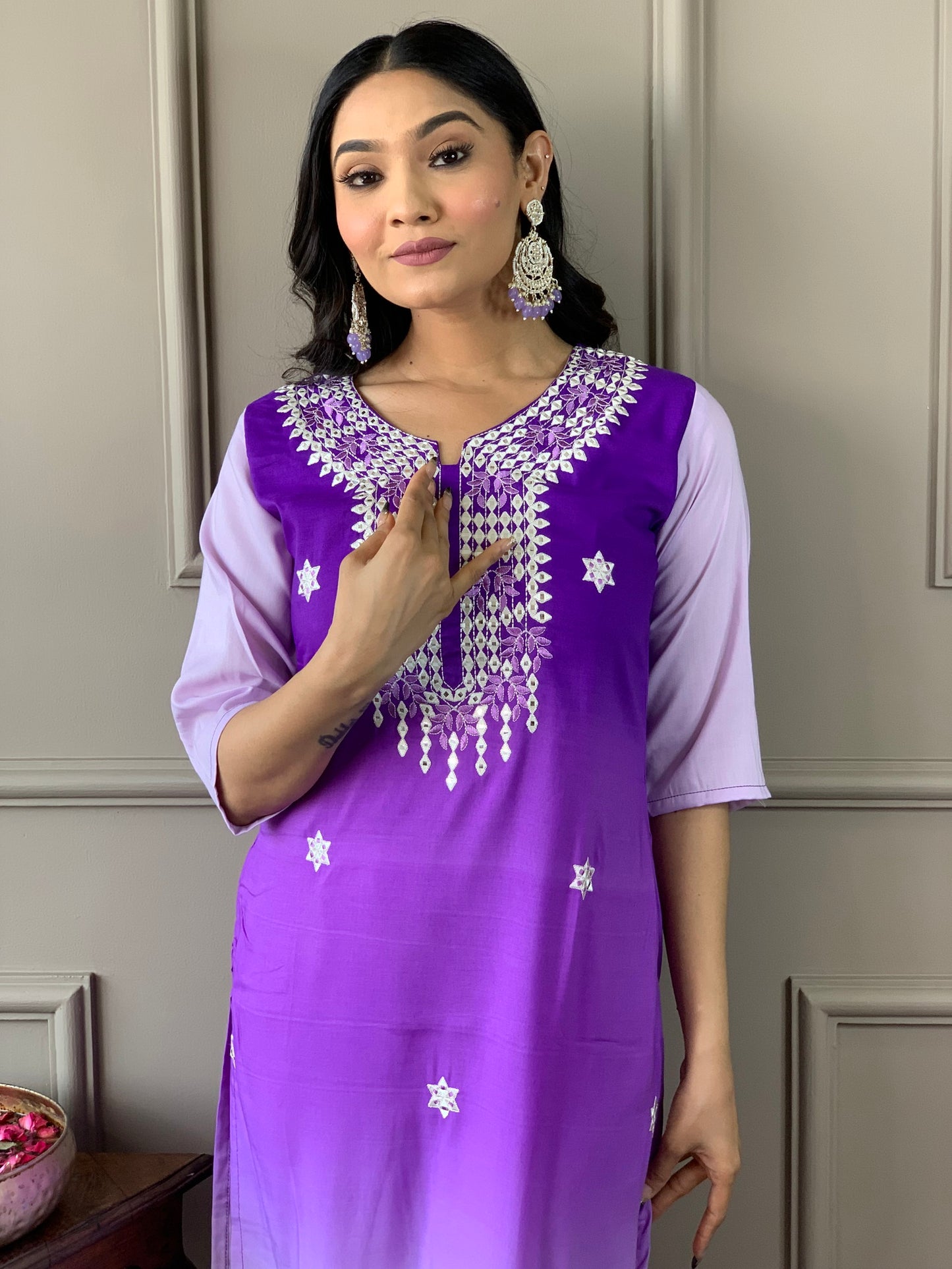 Beautiful Designer Kurta With Pant And Dupatta Dropshipera