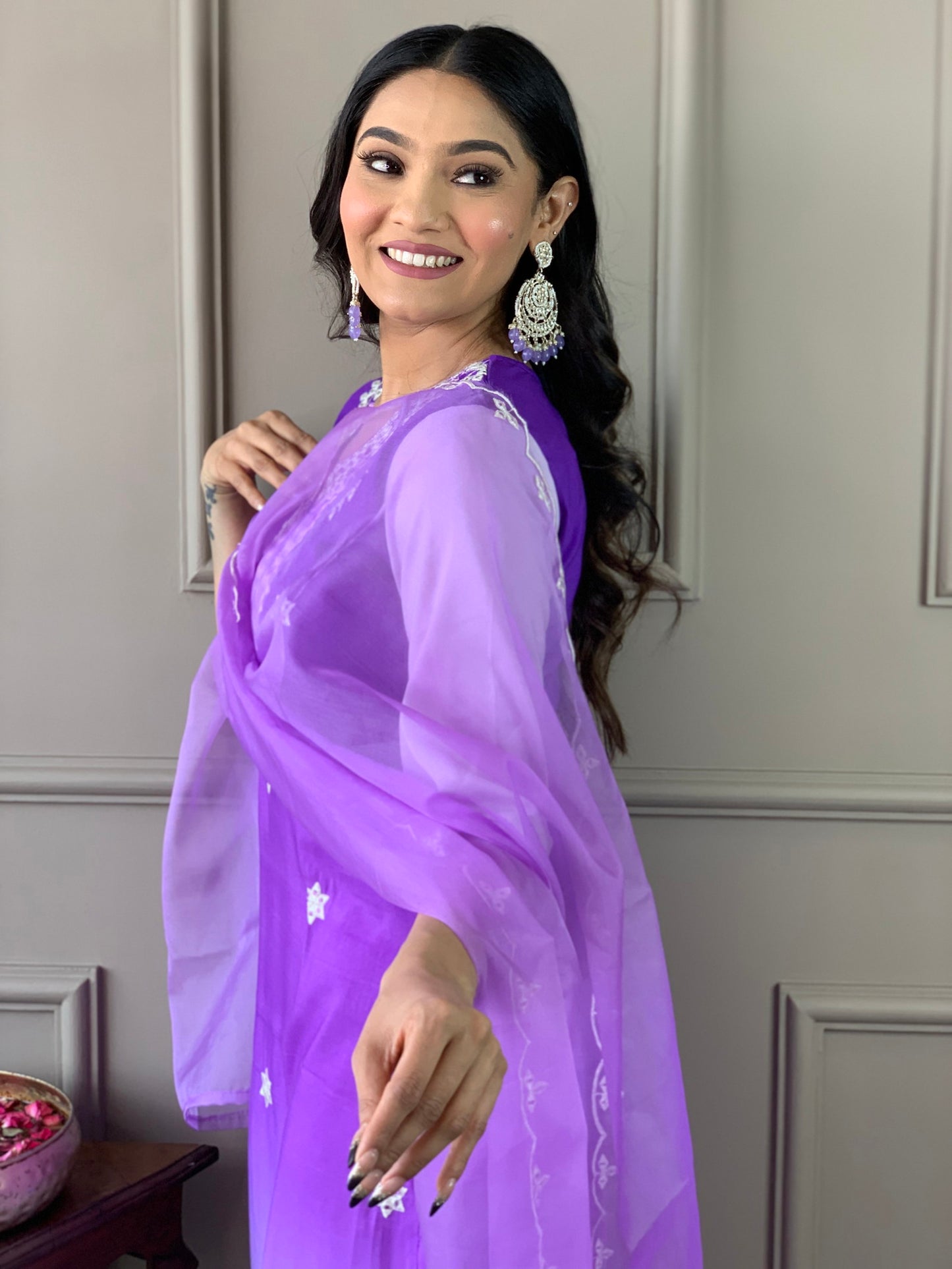 Beautiful Designer Kurta With Pant And Dupatta Dropshipera