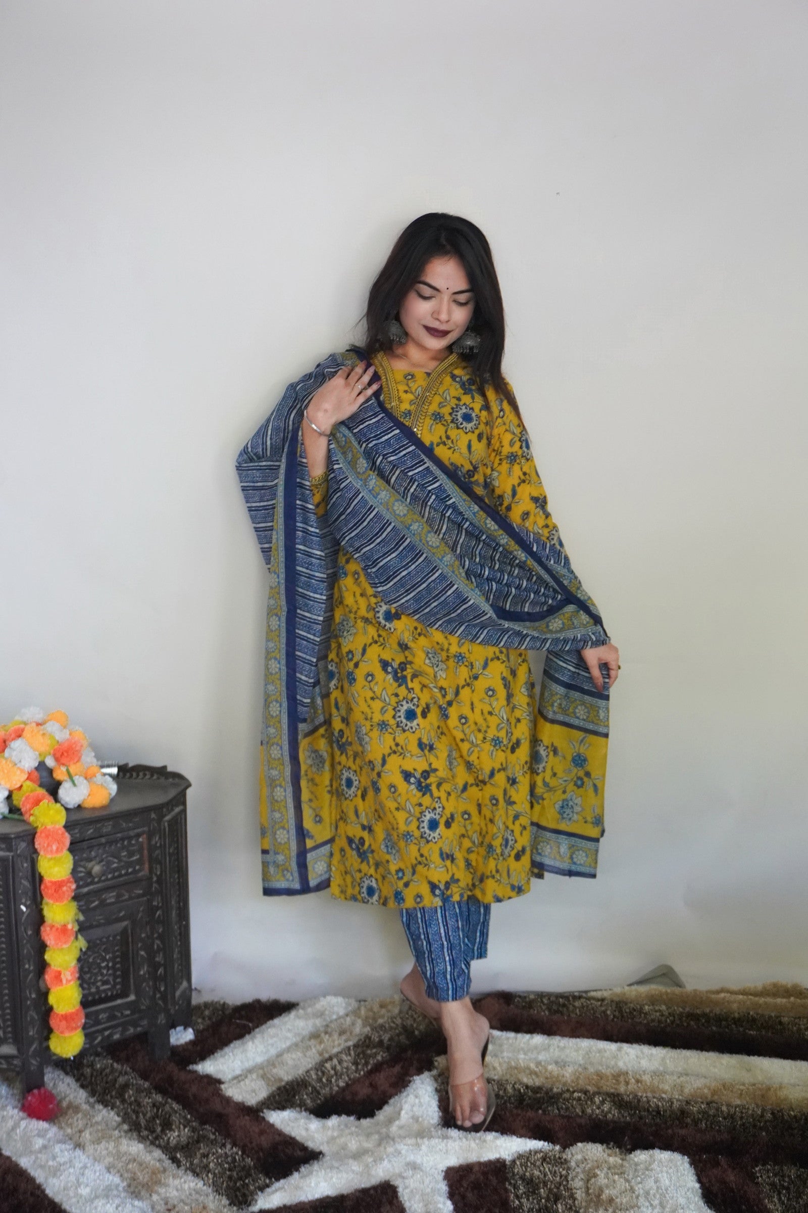 New Beautiful Design Rayon Suit With Pant And Dupatta Dropshipera