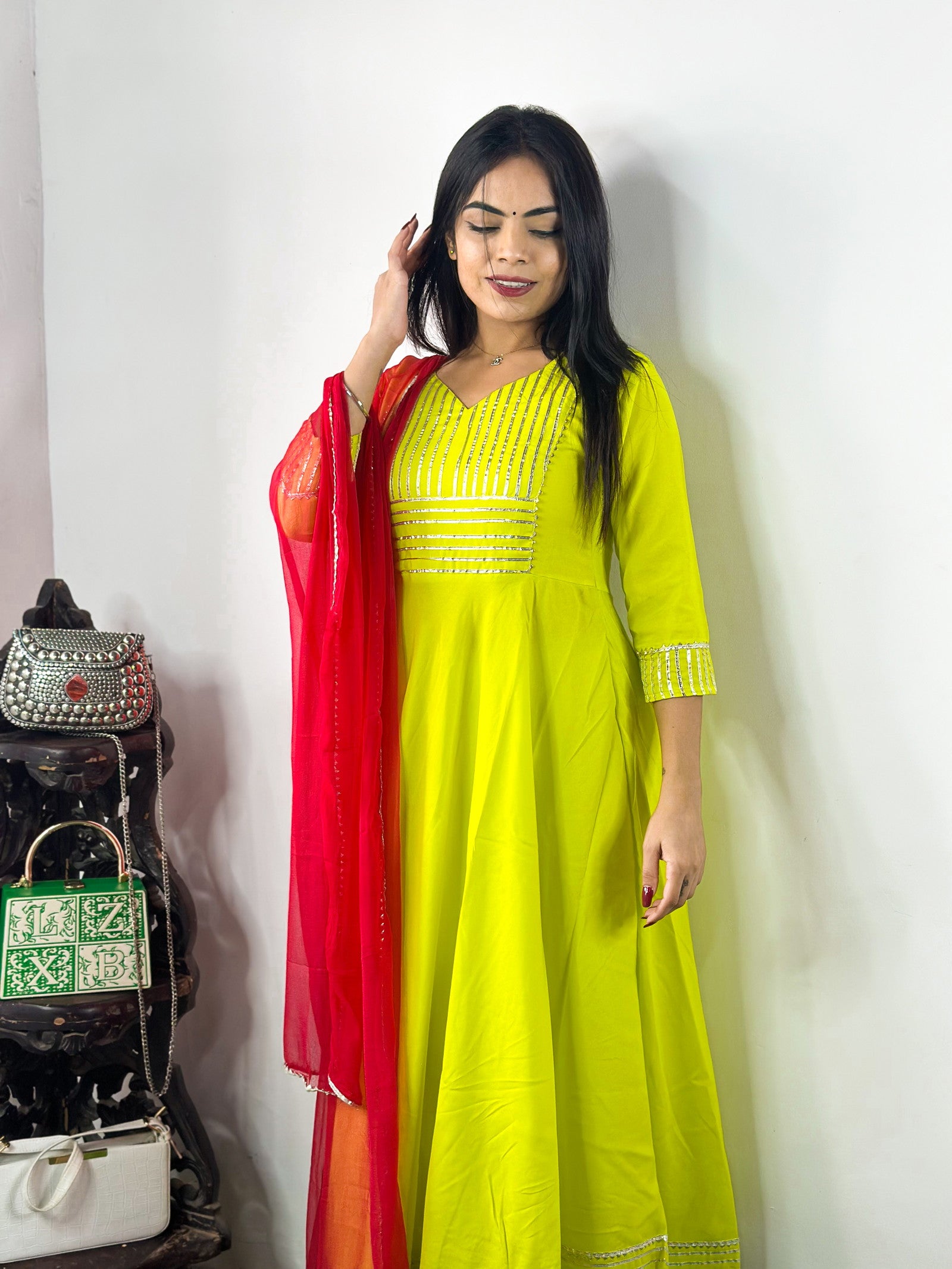 New Beautiful Design Rayon Suit With Bottom And Dupatta Dropshipera