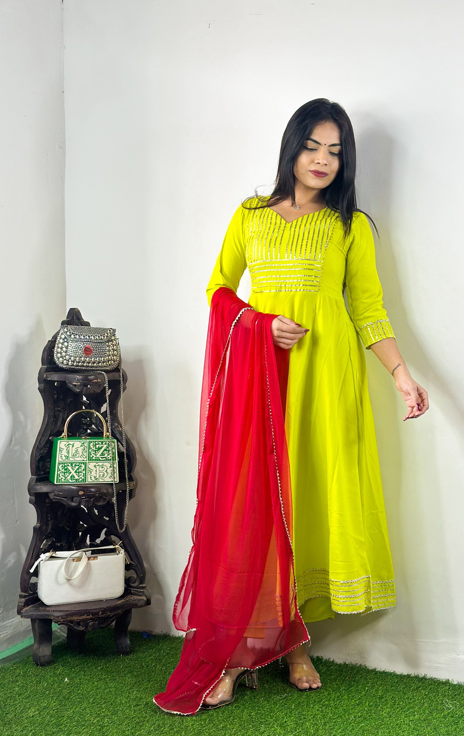 New Beautiful Design Rayon Suit With Bottom And Dupatta Dropshipera