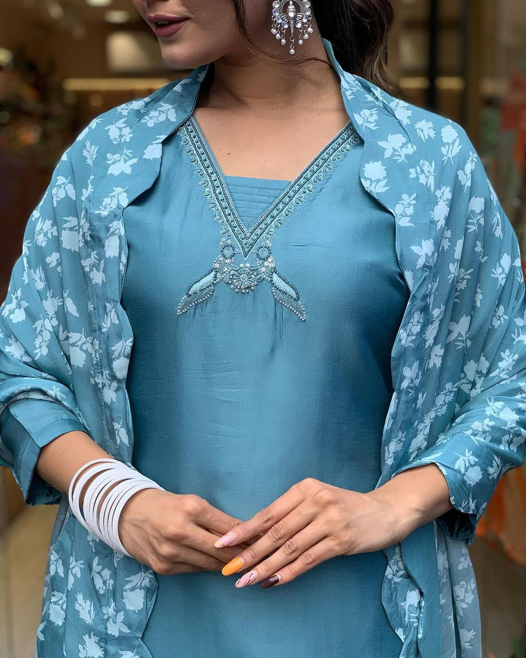 New Catalog Launched Women Viscose Kurta With Pant And Digital Print Dupatta Set Dropshipera