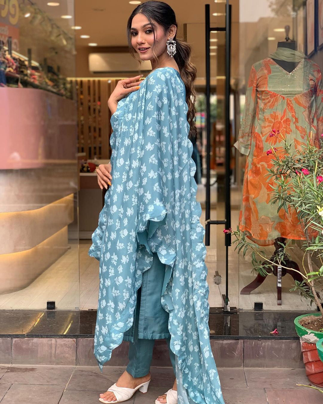 New Catalog Launched Women Viscose Kurta With Pant And Digital Print Dupatta Set Dropshipera