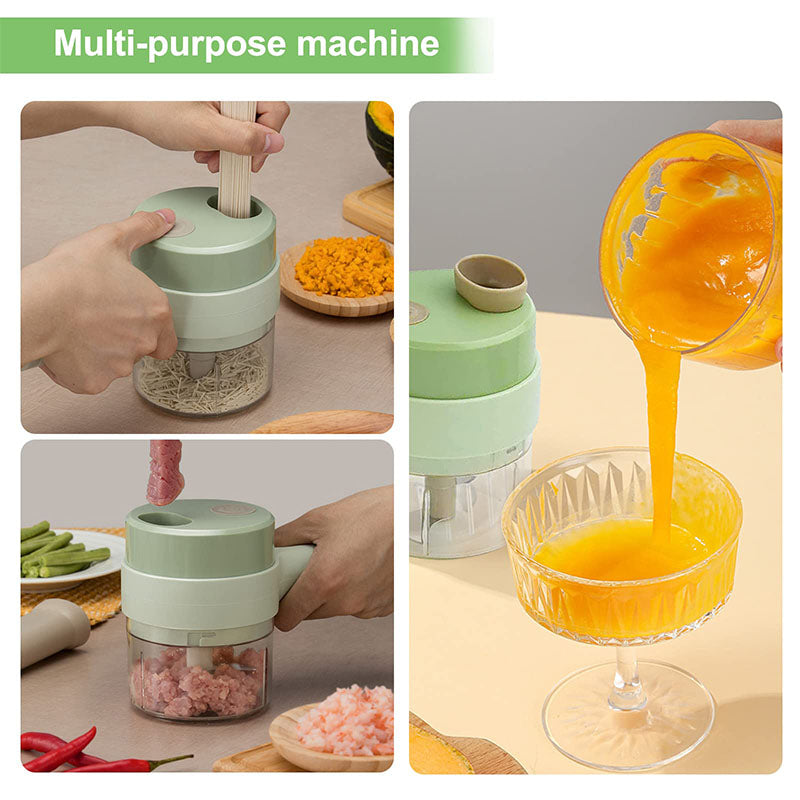 4 In 1 Handheld Electric Vegetable Cutter Mojo