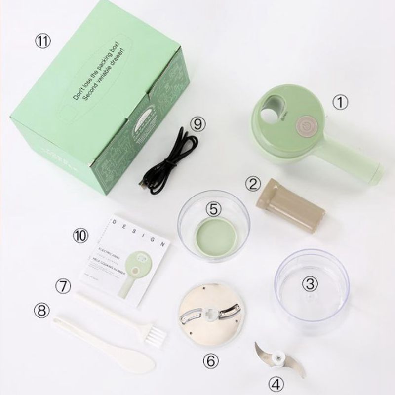 4 In 1 Handheld Electric Vegetable Cutter Mojo