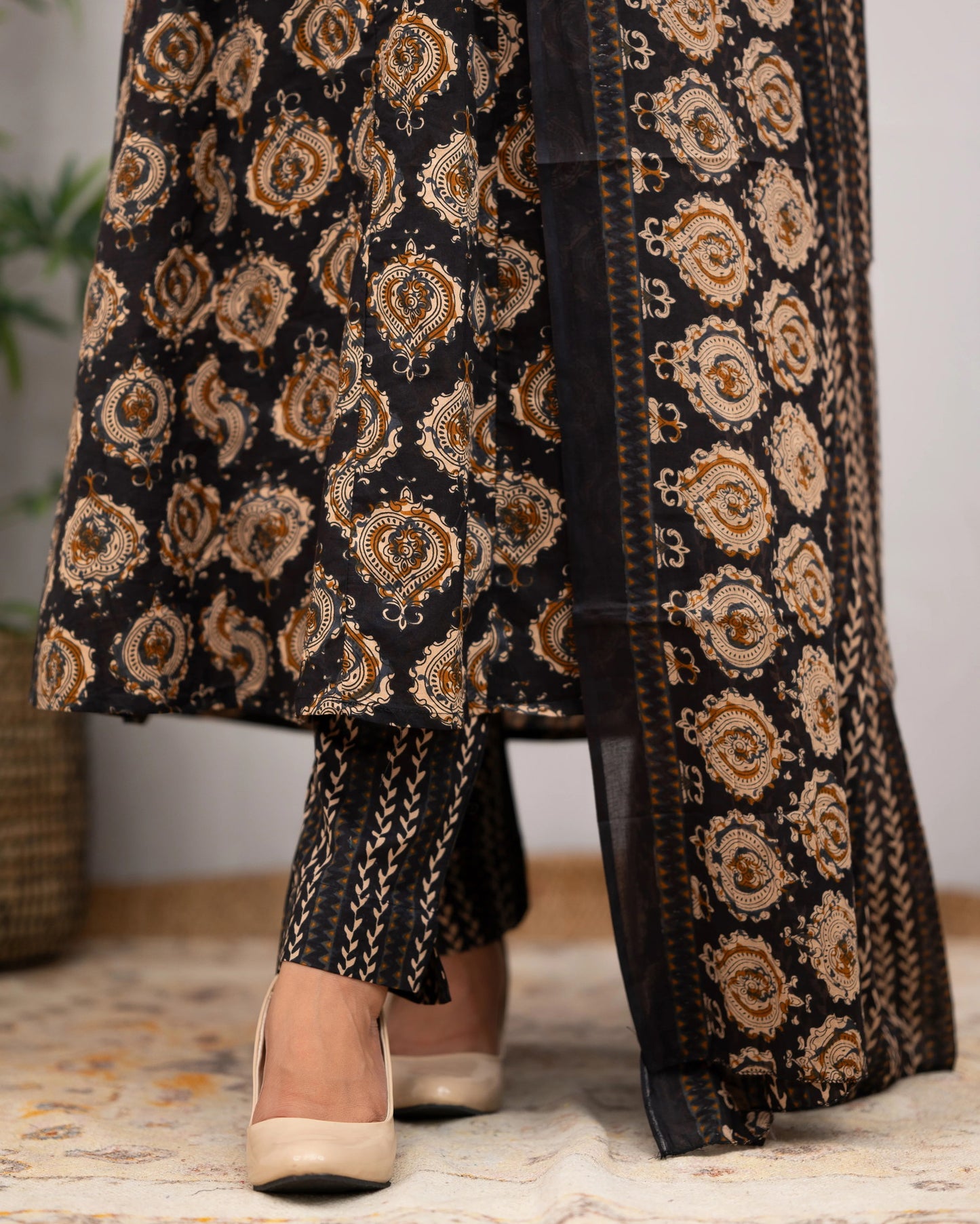 Beautiful Rayon Kurti With Bottom And Dupatta Dropshipera