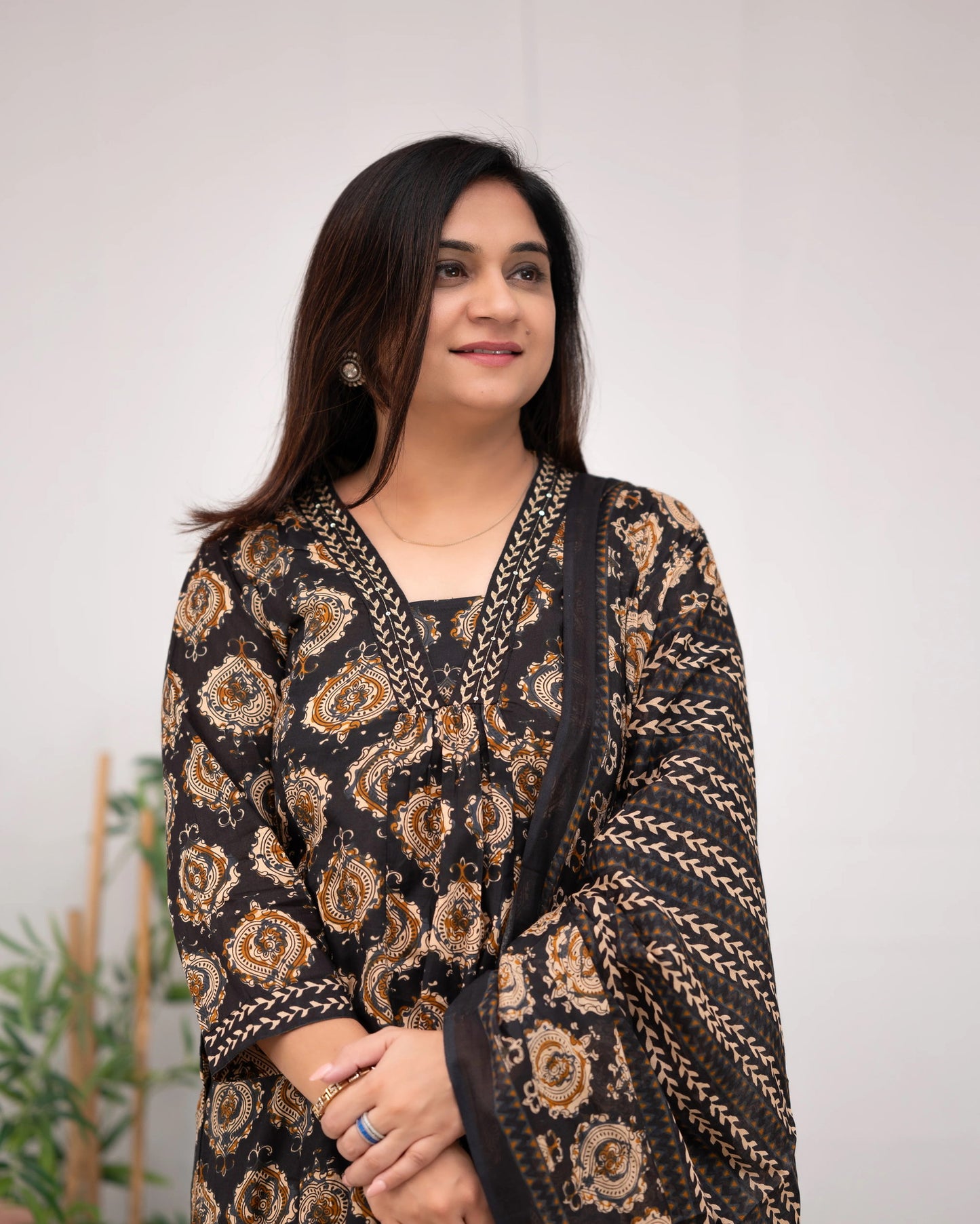 Beautiful Rayon Kurti With Bottom And Dupatta Dropshipera