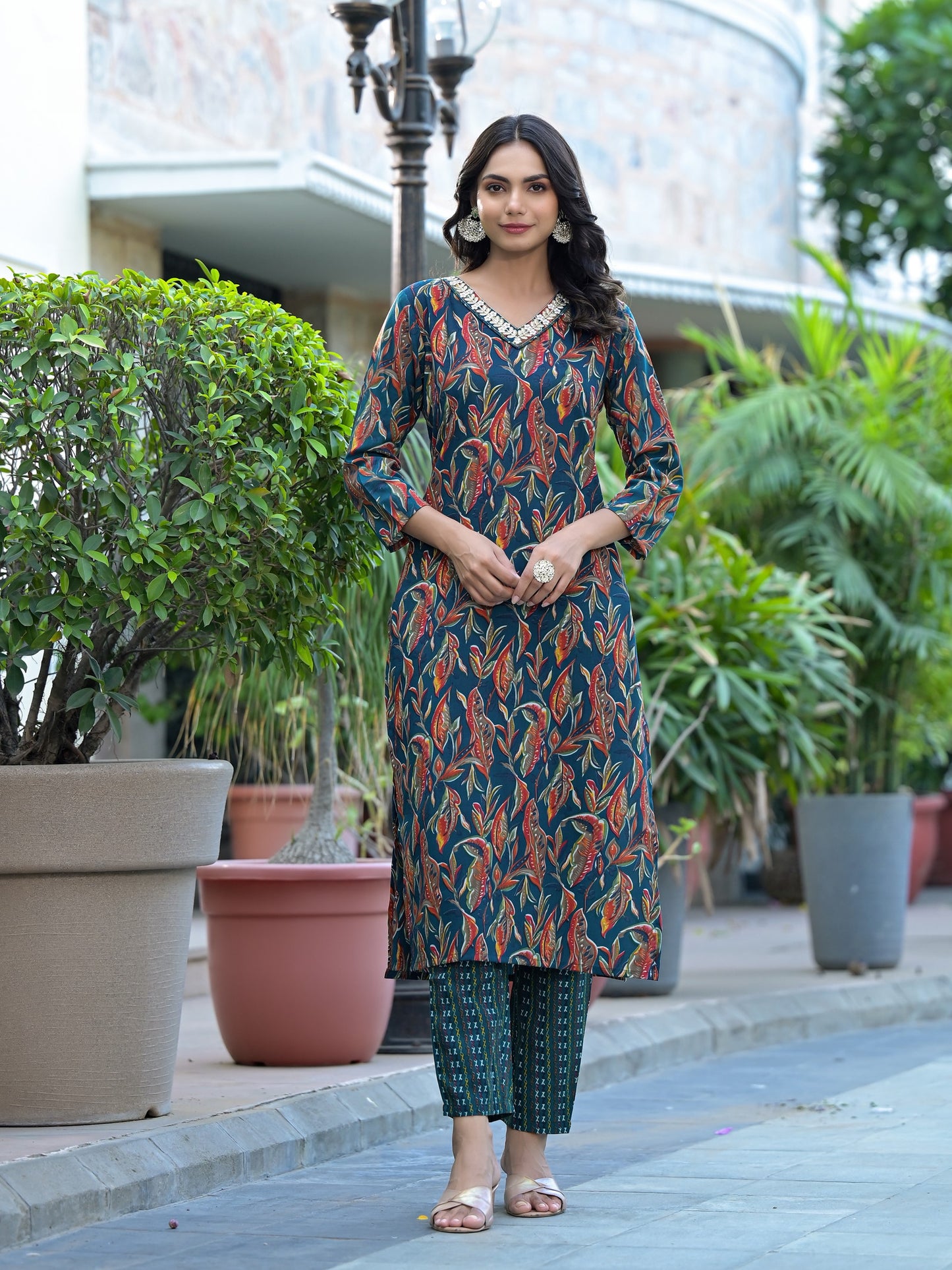 New Beautiful Design Rayon Kurta With Pant And Dupatta Dropshipera