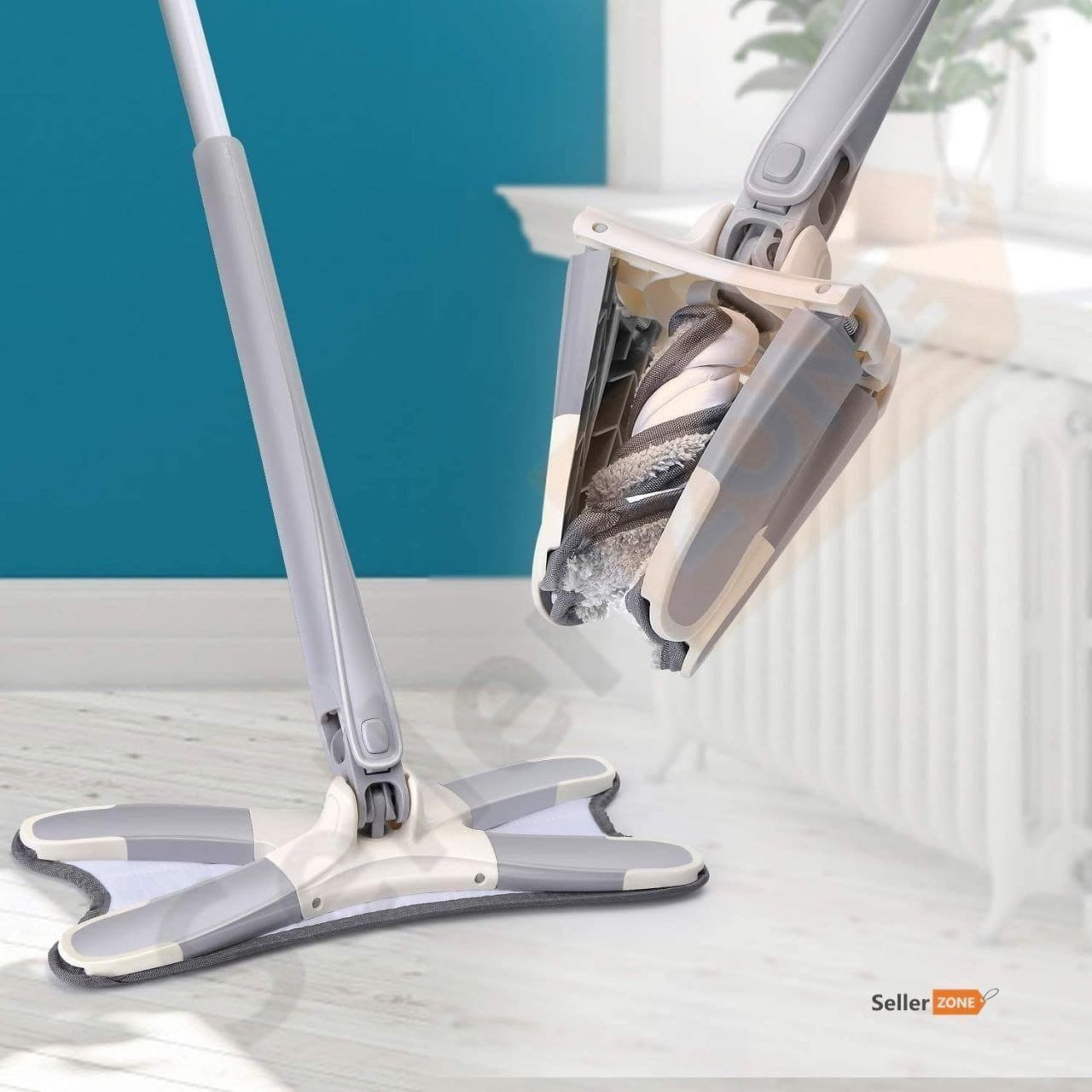 X MOP x-tmicrofiber mop Wet & Dry Mop (Grey) 18052