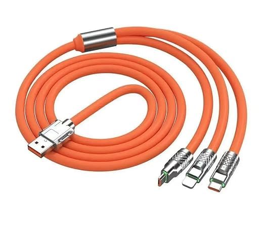 3 in 1 superfast charging zinc alloy Data Cable 18895