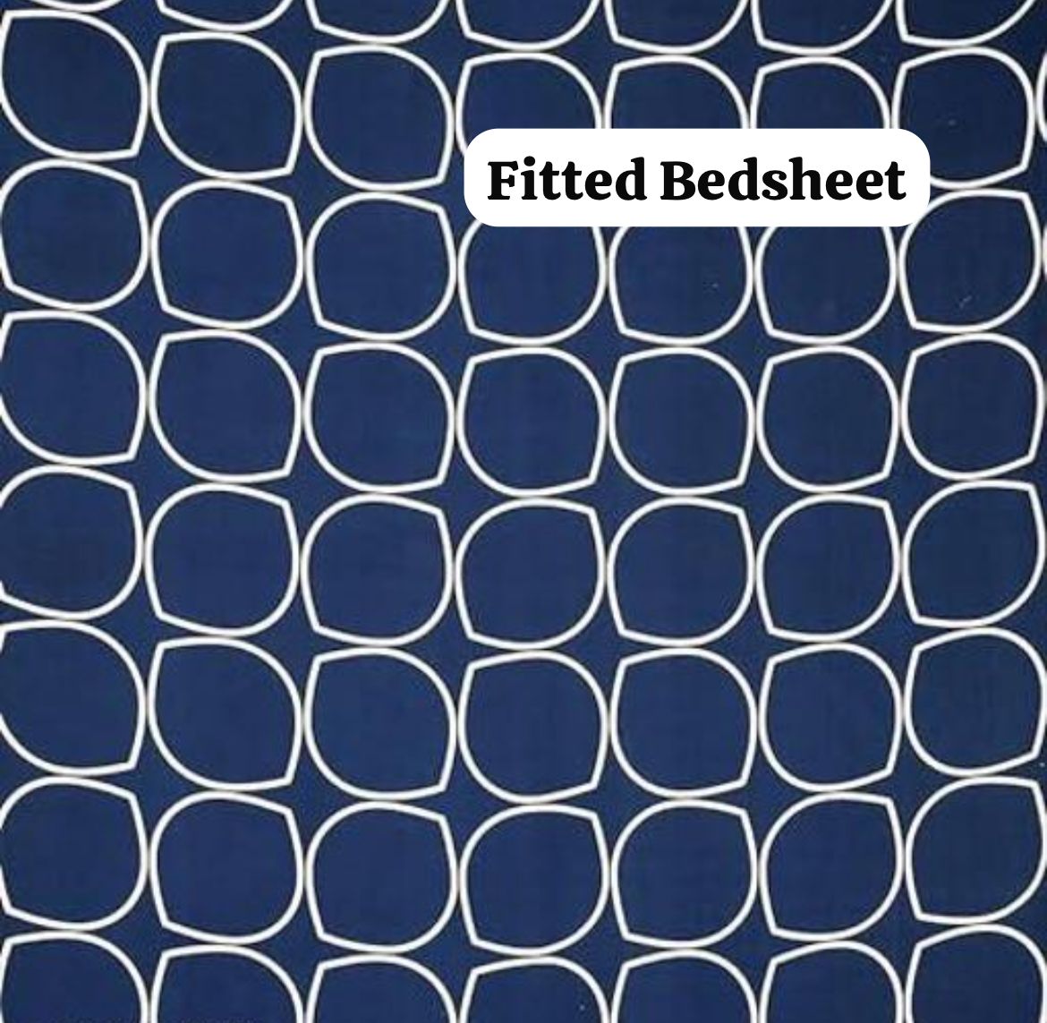 Super Soft Glace Cotton All Round Elastic Fitted Double Bed Bedsheet with 2 Pillow Covers-72x78x8 20027