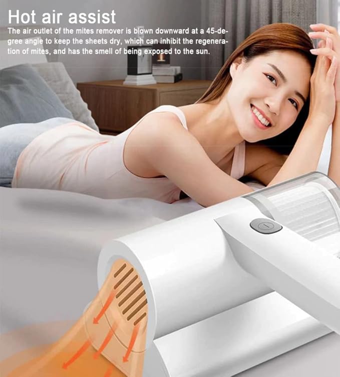 Portable Dust Suction Mites Remover Handheld Wireless Vacuum Cleaner Rechargeable Dust Remover Brush 18049