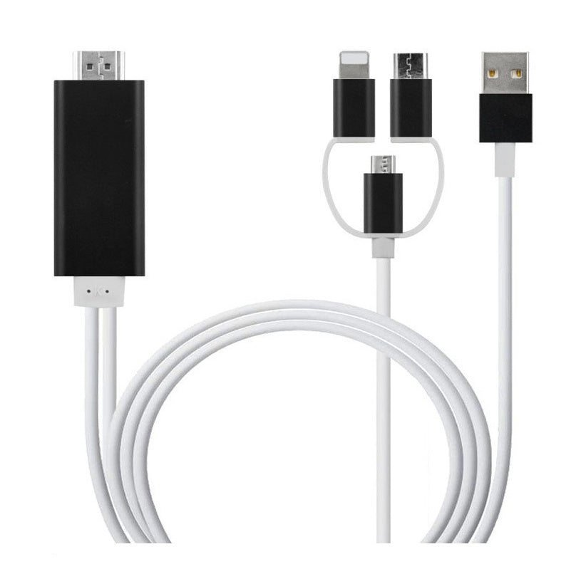 Type-C To HDMI Three In One Mobile Phone Projection Cable My Store