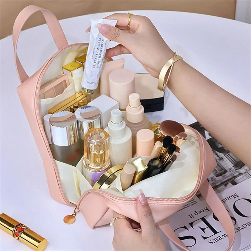 Shell Shape PU Leather Cosmetic Bag Makeup Pouch Tote Travel Wash Bags My Store