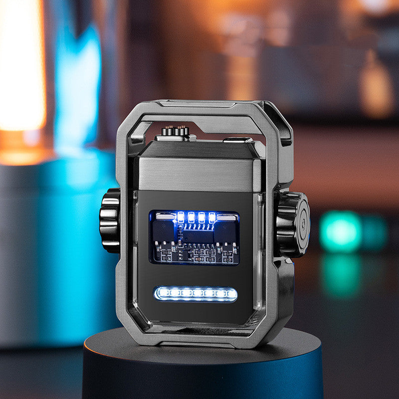 New Pulse Lighter Double Arc Outdoor Windproof Type-C Charging Electric My Store