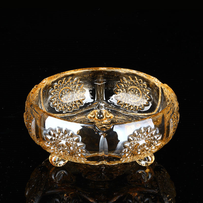 Creative Gold Oversized Crystal Glass Ashtray My Store