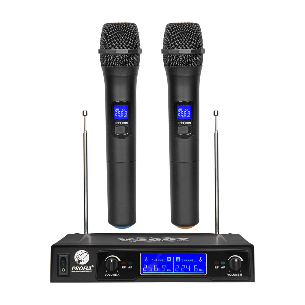 One With Two Handheld Wireless Microphones My Store