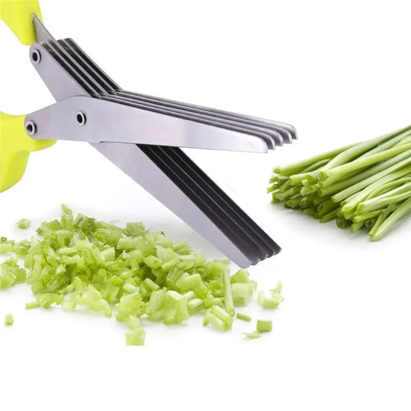 Steel Onion Cutting Knife Herb Seaweed Spice Scissors Kitchen Scissor Kitchen Gadgets My Store