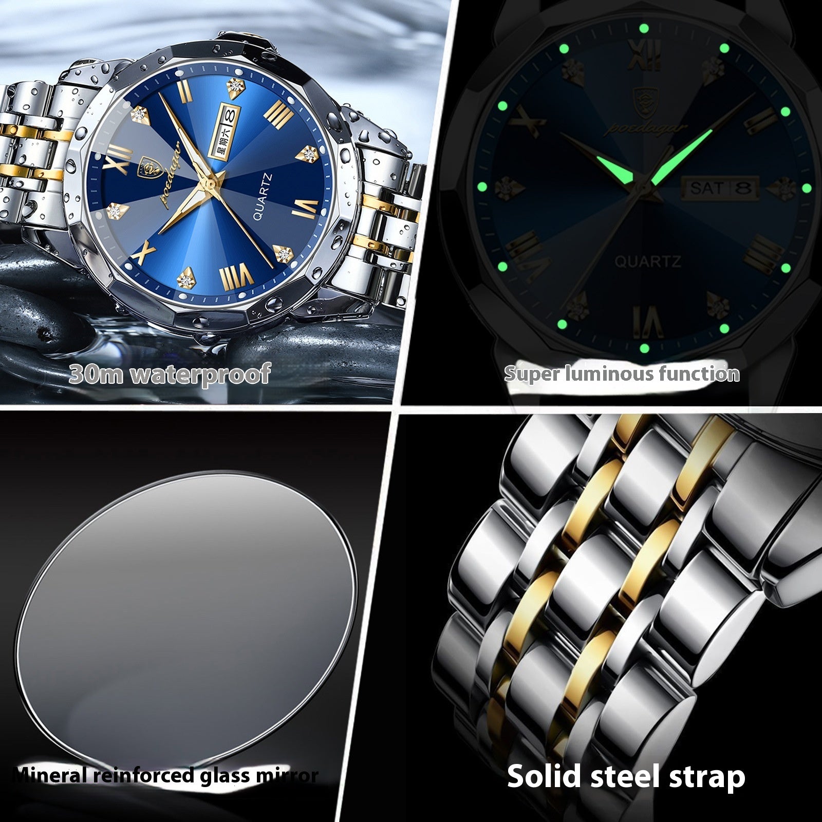 Men's Watch Waterproof Super Luminous Luxury Watch My Store