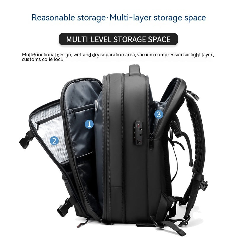 Computer Bag Vacuum Compression Large-capacity Travel Backpack Men's My Store