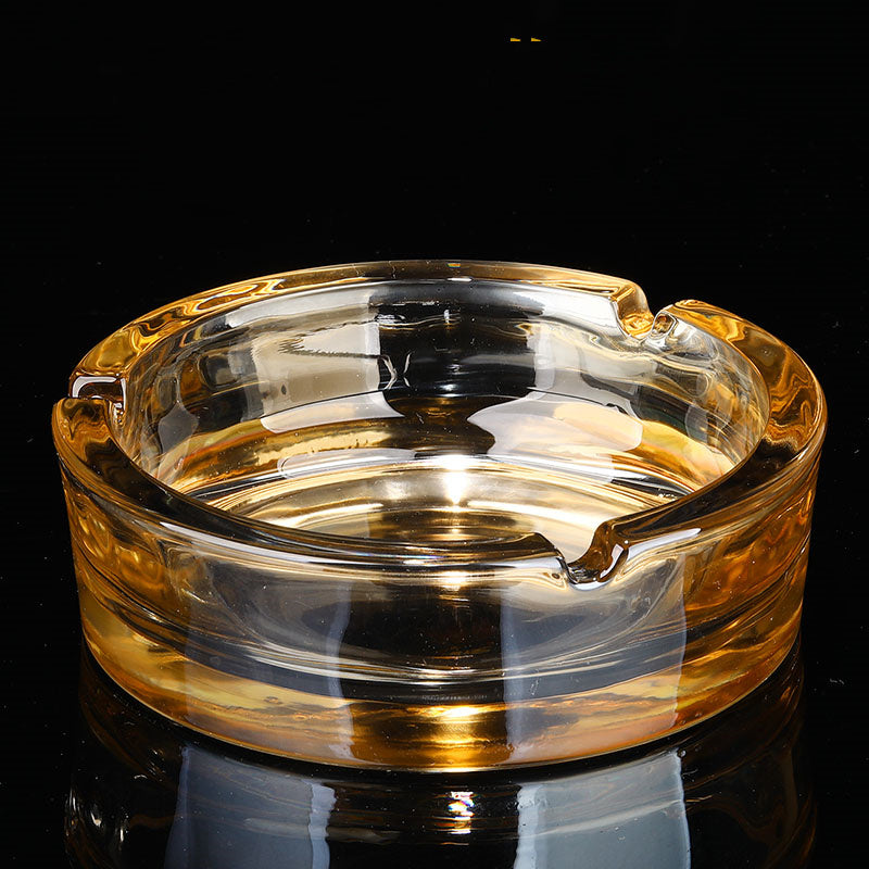Creative Gold Oversized Crystal Glass Ashtray My Store