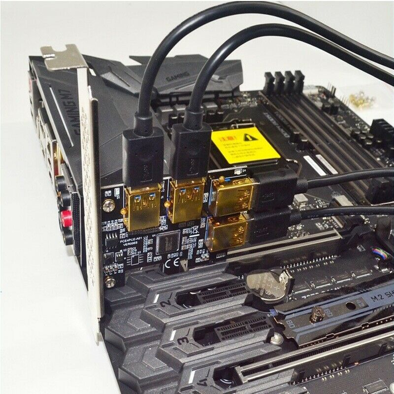 Slot One For Four USB3.0 Graphics Expansion Card My Store