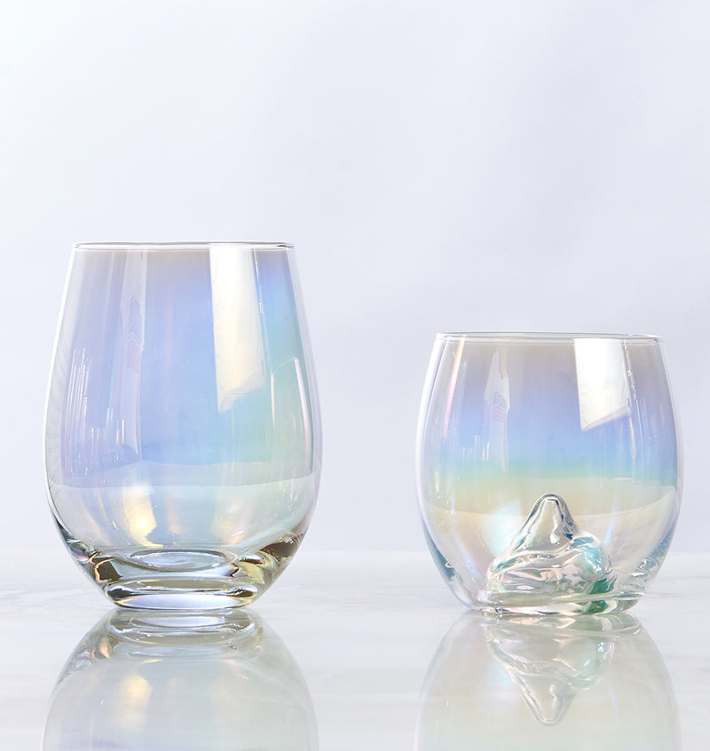 Nordic Colorful Glass Rainbow Glass Family Drinking Water Cup Dazzling Cup My Store