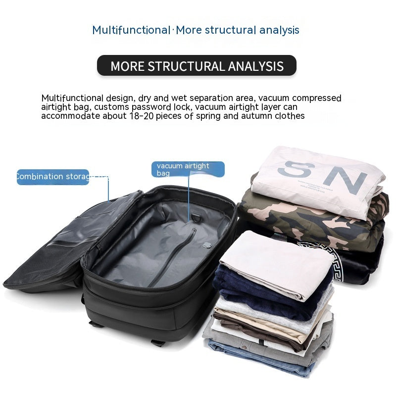 Computer Bag Vacuum Compression Large-capacity Travel Backpack Men's My Store