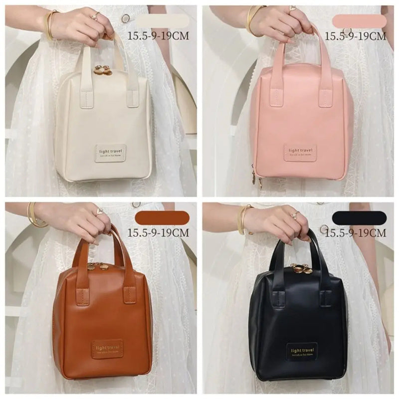 Shell Shape PU Leather Cosmetic Bag Makeup Pouch Tote Travel Wash Bags My Store