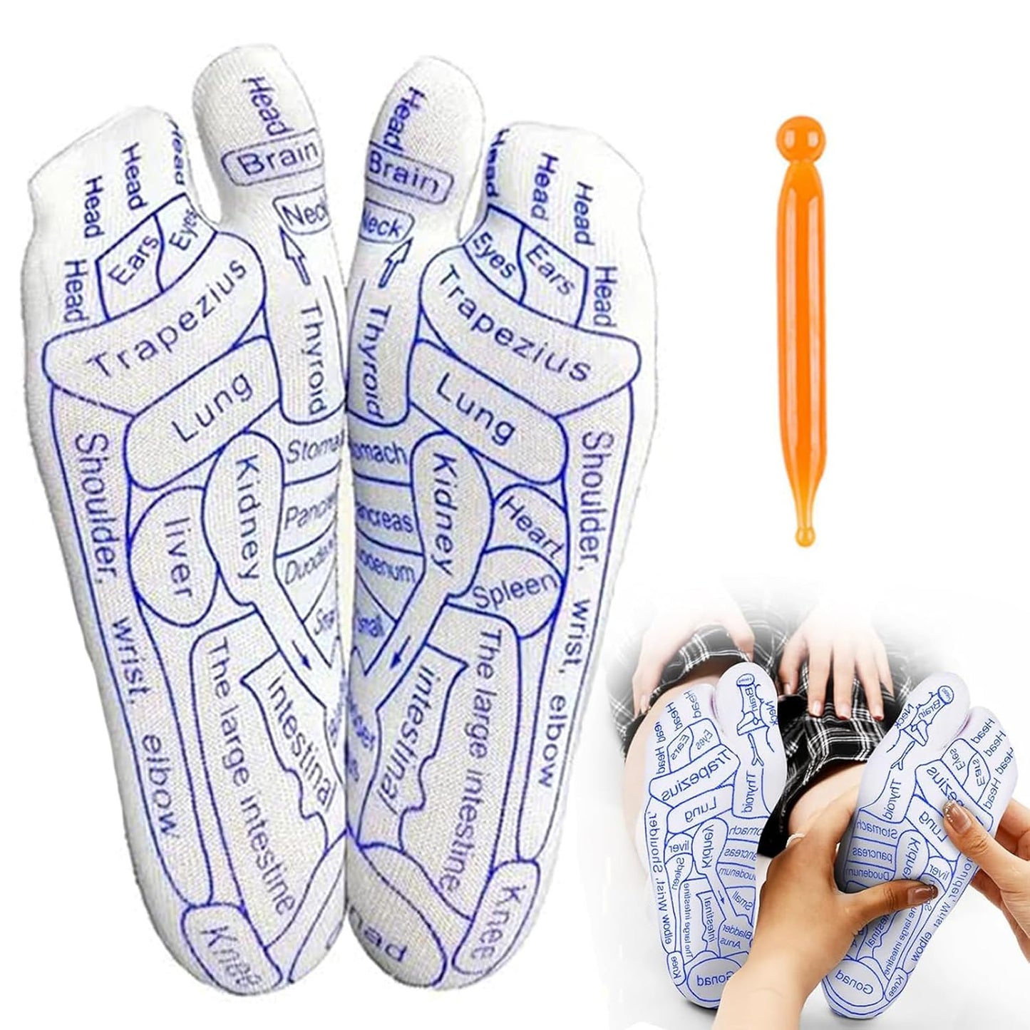 Acupressure Reflexology Socks With Stick (Pack of 1) - My Fashion Sell