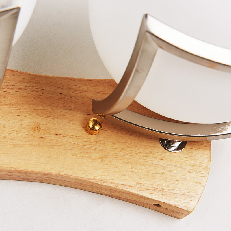 Solid Wood Wall Lamp Simple Bedroom Modern Chinese Style My Store