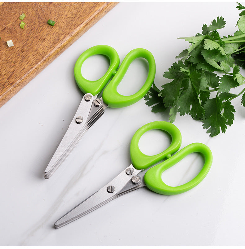 Steel Onion Cutting Knife Herb Seaweed Spice Scissors Kitchen Scissor Kitchen Gadgets My Store