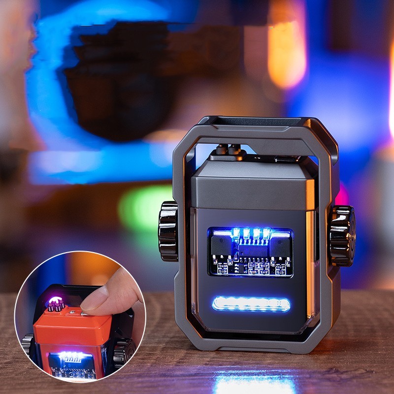 New Pulse Lighter Double Arc Outdoor Windproof Type-C Charging Electric My Store