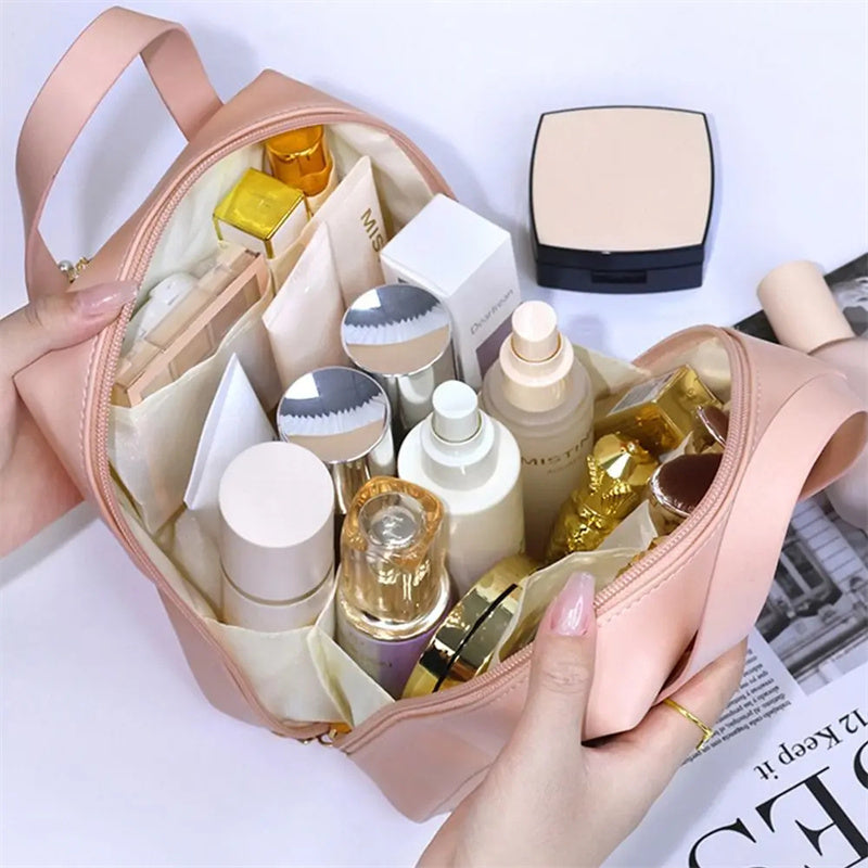 Shell Shape PU Leather Cosmetic Bag Makeup Pouch Tote Travel Wash Bags My Store