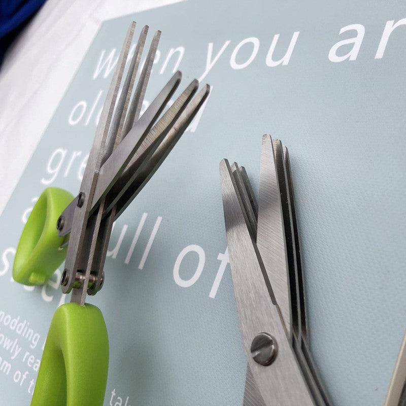 Steel Onion Cutting Knife Herb Seaweed Spice Scissors Kitchen Scissor Kitchen Gadgets My Store