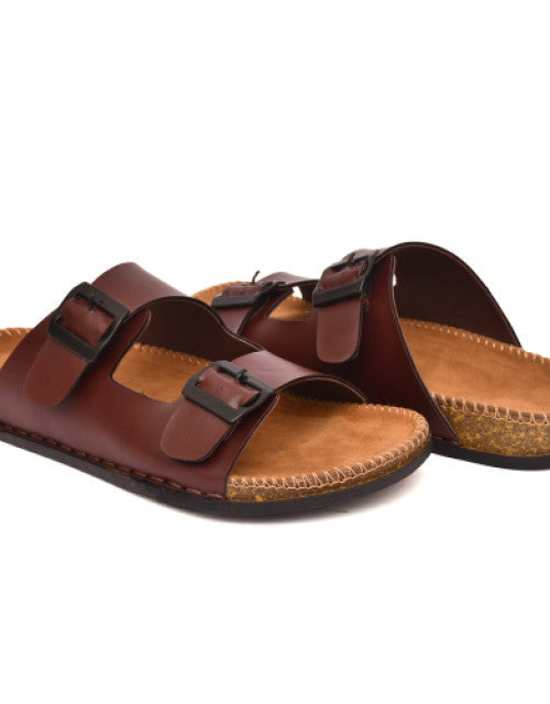 Brown Men's Floater Sandals Dropdash